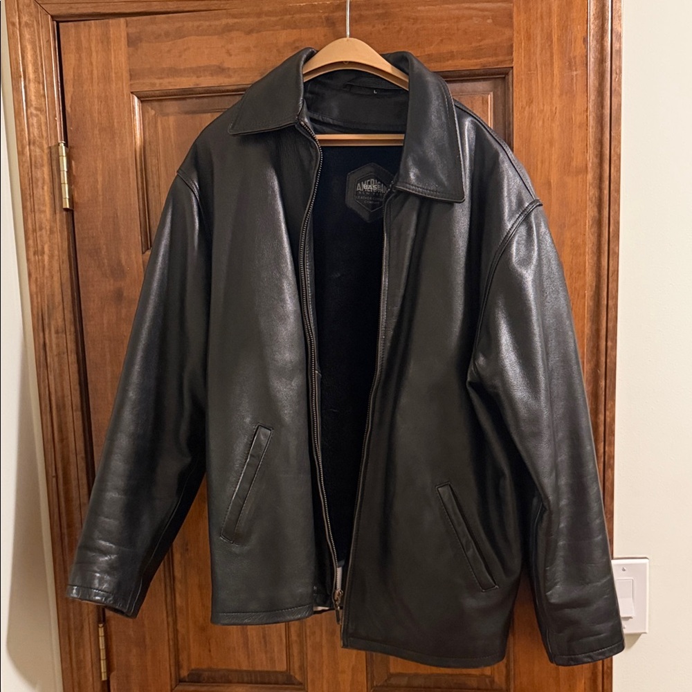 Men's Black Leather Jacket